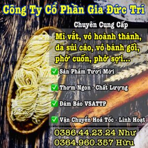 Mì Tươi Gốc Hoa - Thượng Hạng - 40gram/ vắt 3 GiaDucTriFOOD
